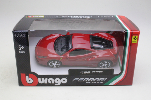 Ferrari 488 GTB, red