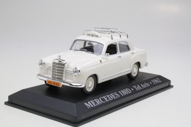 Mercedes 180D (w120) Ponton 1962, white " Taxi Tel Aviv"