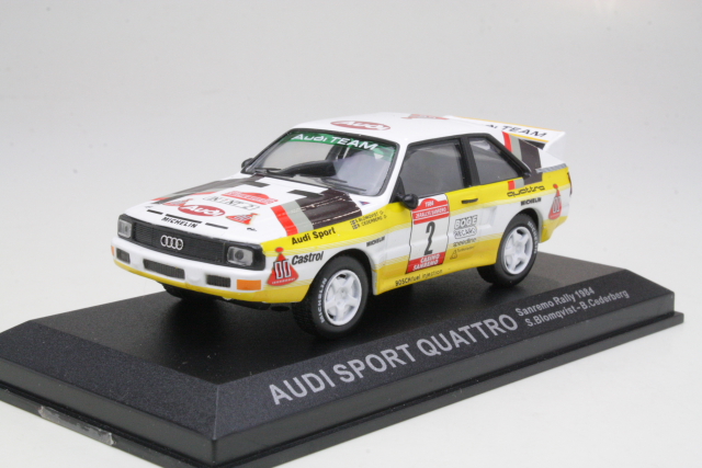 Audi Sport Quattro, San Remo 1984, S.Blomqvist, no.2 - Sulje napsauttamalla kuva