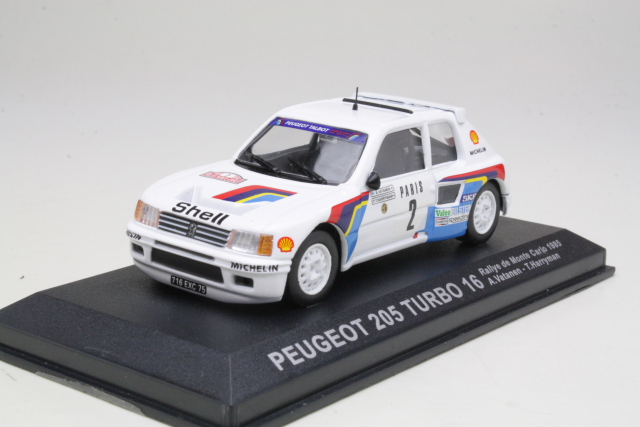 Peugeot 205 T16, 1st. Monte Carlo 1985, A.Vatanen, no.2 - Sulje napsauttamalla kuva