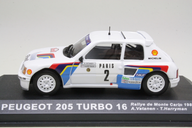 Peugeot 205 T16, 1st. Monte Carlo 1985, A.Vatanen, no.2 - Sulje napsauttamalla kuva