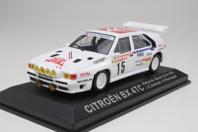 Citroen BX 4TC, Monte Carlo 1986, J.C.Andruet, no.15 - Sulje napsauttamalla kuva