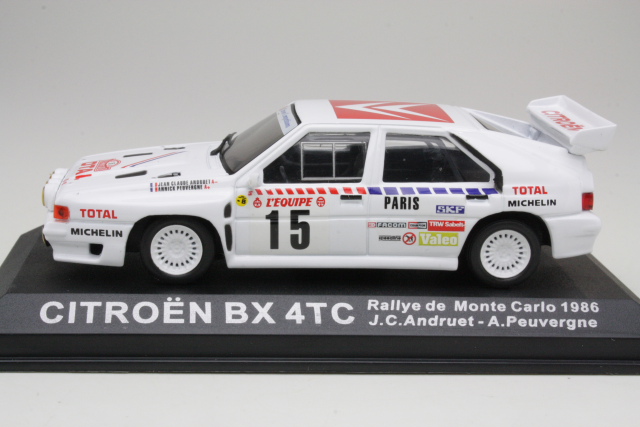 Citroen BX 4TC, Monte Carlo 1986, J.C.Andruet, no.15 - Sulje napsauttamalla kuva