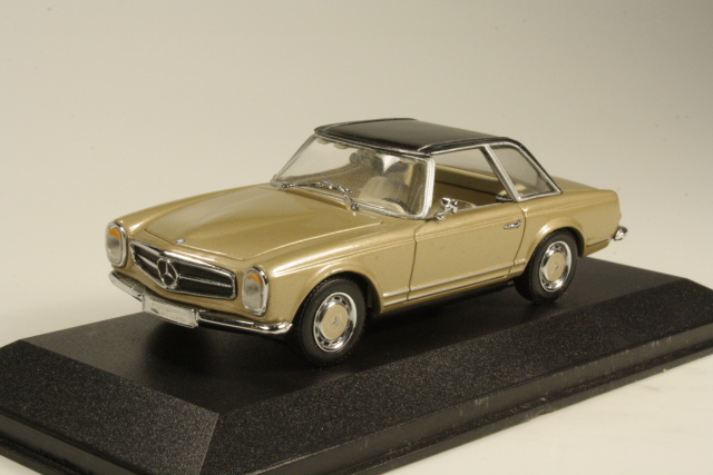 Mercedes 280SL Hard Top (w113) 1968, gold/black