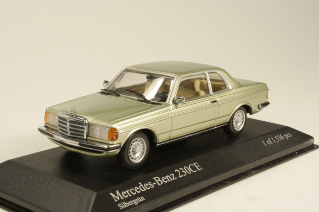 Mercedes 230CE (w123) 1977, light green