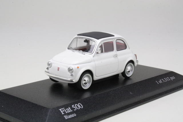 Fiat 500 1965, valkoinen - Sulje napsauttamalla kuva