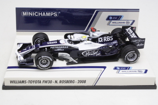 Williams Toyota FW30, F1 2008, N.Rosberg, no.7 - Sulje napsauttamalla kuva