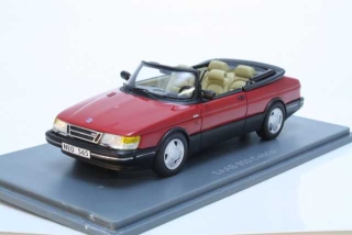 Saab 900 Cabriolet 1987, punainen