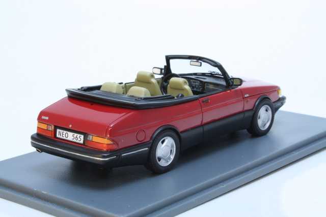 Saab 900 Cabriolet 1987, punainen