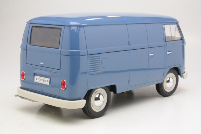 VW T1 Box Vagon 1963, sininen - Sulje napsauttamalla kuva