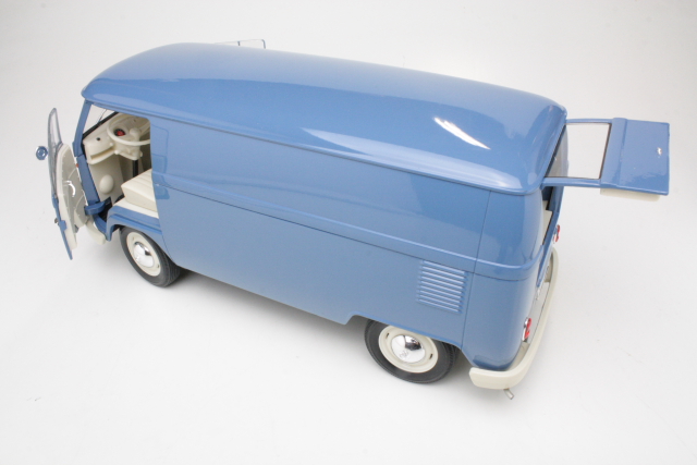 VW T1 Box Vagon 1963, sininen - Sulje napsauttamalla kuva