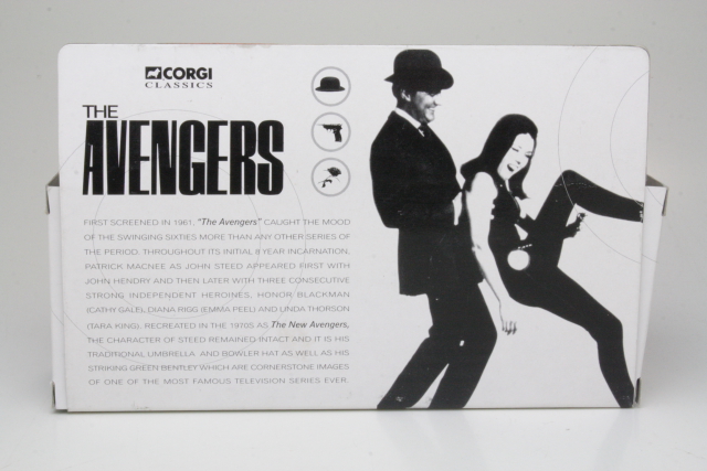 Vintage Bentley with John Steed figure "The Avengers"