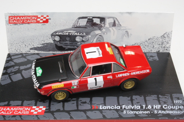 Lancia Fulvia Coupe Rallye 1.6 HF, Maroc 1972, S.Lampinen, no.1 - Sulje napsauttamalla kuva