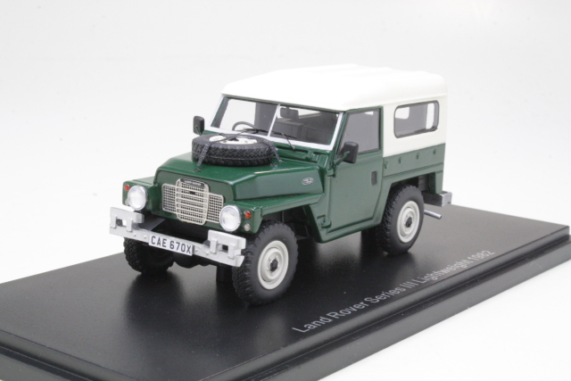 Land Rover Series 3 Lightweight 1982, vihreä/valkoinen - Sulje napsauttamalla kuva