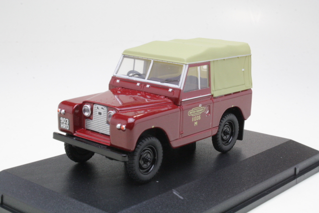 Land Rover Series 2 SWB, red "British Railways"