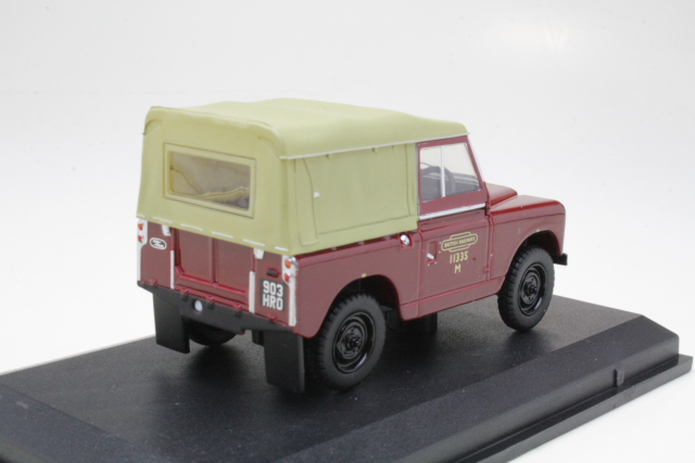 Land Rover Series 2 SWB, red "British Railways"