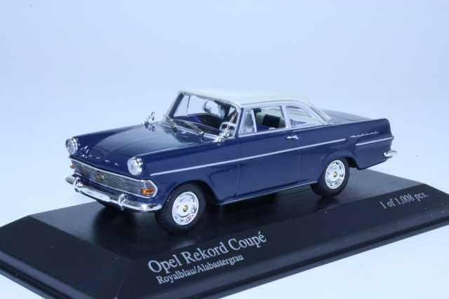 Opel Rekord P2 Coupe 1960, blue - Click Image to Close