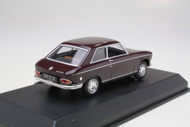 Peugeot 204 Coupe 1967, derk red - Click Image to Close