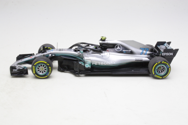 Mercedes AMG W09, F1 2018, V.Bottas, no.77 - Sulje napsauttamalla kuva