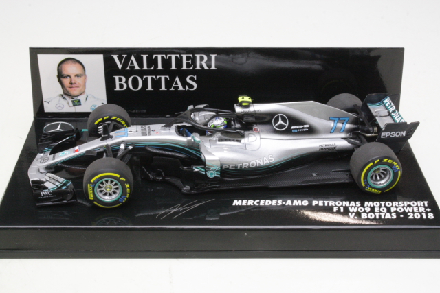 Mercedes AMG W09, F1 2018, V.Bottas, no.77 - Sulje napsauttamalla kuva