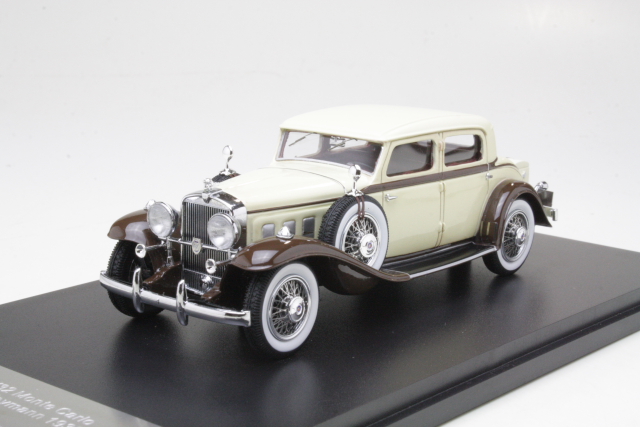 Stutz DV32 Monte Carlo Sedan by Weymann 1933, beige/ruskea - Sulje napsauttamalla kuva