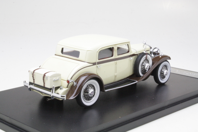 Stutz DV32 Monte Carlo Sedan by Weymann 1933, beige/ruskea - Sulje napsauttamalla kuva