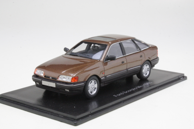 Ford Scorpio Ghia Mk1 1986, ruskea - Sulje napsauttamalla kuva