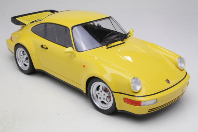 Porsche 911 Turbo (964) 1990, yellow - Click Image to Close