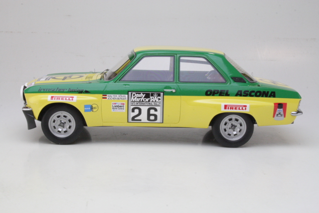 Opel Ascona A, RAC 1973, W.Röhrl, no.26 - Sulje napsauttamalla kuva