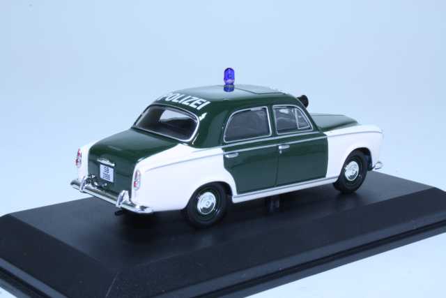 Peugeot 403 Polizei 1959, musta/valkoinen