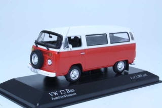 VW T2 Minibus 1972, red/white