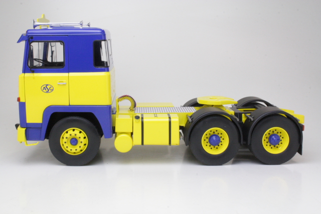 Scania LBT 141 1976, yellow/blue "ASG" - Click Image to Close