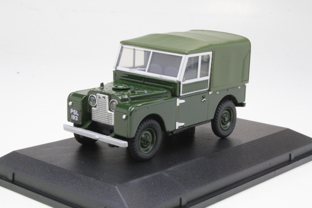 Land Rover Series 1 88 Inch Canvas, tummanvihreä - Sulje napsauttamalla kuva