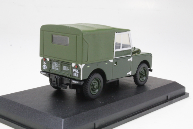 Land Rover Series 1 88 Inch Canvas, tummanvihreä - Sulje napsauttamalla kuva