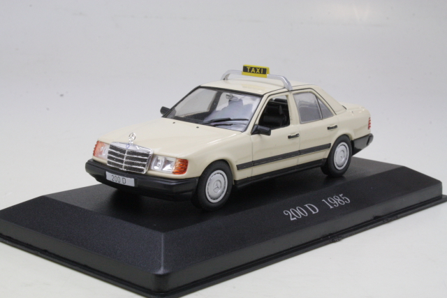 Mercedes 200D (w124) 1985, valkoinen "German Taxi" - Sulje napsauttamalla kuva