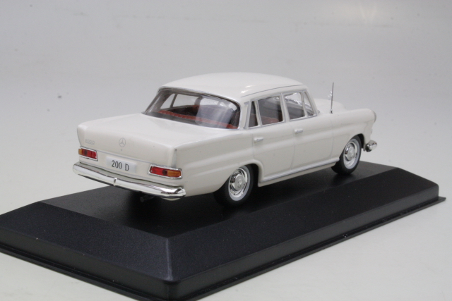 Mercedes 200D (w110) 1965, valkoinen - Sulje napsauttamalla kuva