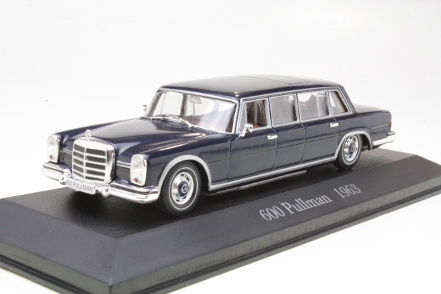 Mercedes 600 Pullman (w100) 1963, tummansininen - Sulje napsauttamalla kuva