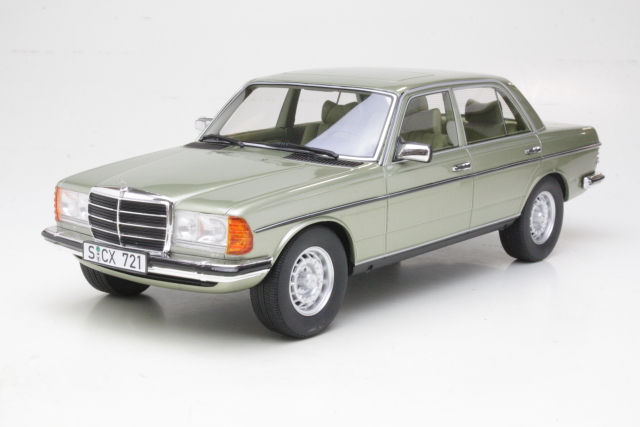 Mercedes 280E (w123) 1976, light green