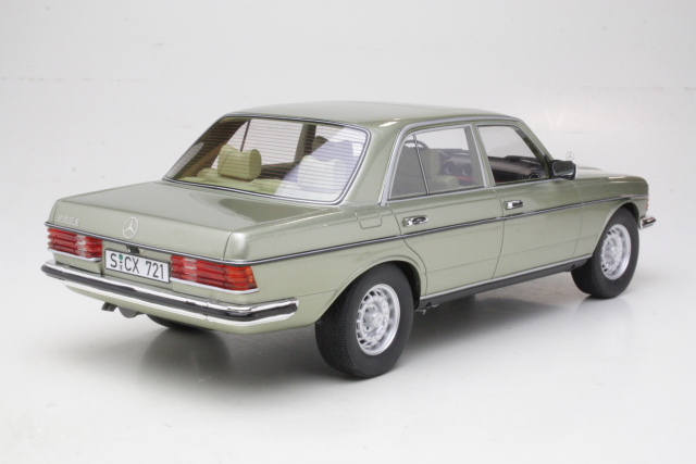 Mercedes 280E (w123) 1976, light green