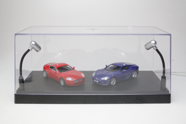 Plastic Showcase 1:43 with LED-lights