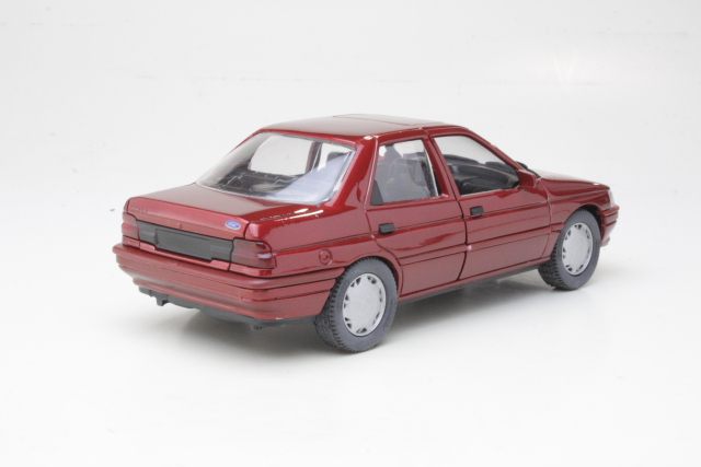 Ford Orion Mk3 1990, tummanpunainen - Sulje napsauttamalla kuva