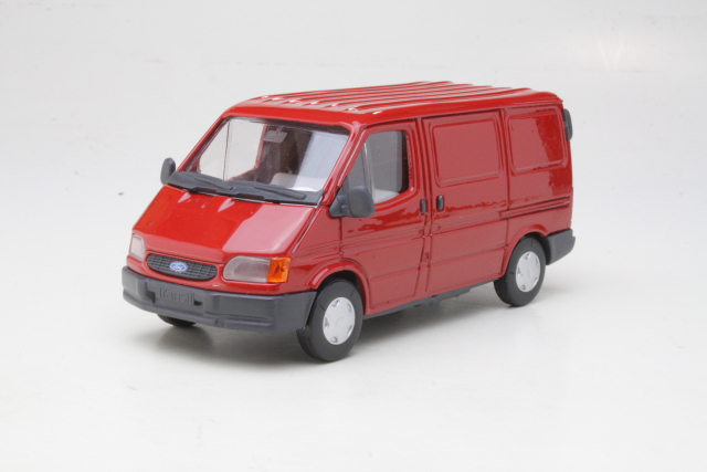 Ford Transit Mk4 1994 van, punainen - Sulje napsauttamalla kuva