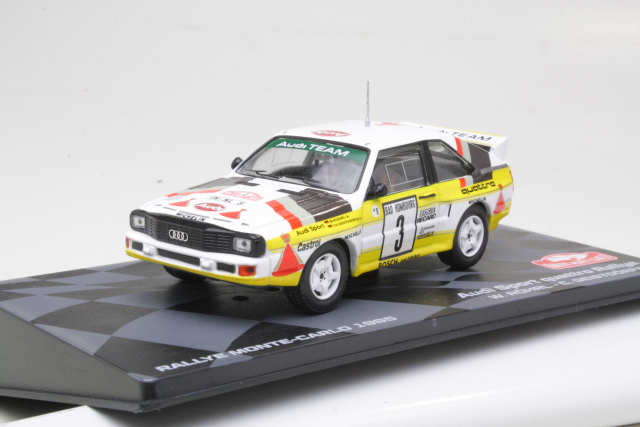 Audi Sport Quattro, 2nd. Monte Carlo 1985, W.Rohrl, no.3 - Sulje napsauttamalla kuva