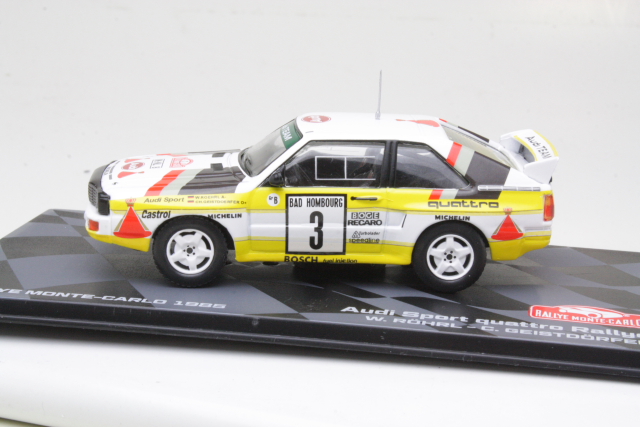 Audi Sport Quattro, 2nd. Monte Carlo 1985, W.Rohrl, no.3 - Click Image to Close