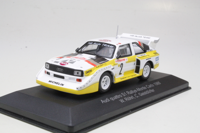 Audi Sport Quattro S1, 4th. Monte Carlo 1986, W.Rohrl, no.2 - Sulje napsauttamalla kuva