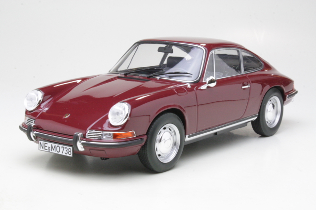 Porsche 911T (901) 1969, tummanpunainen - Sulje napsauttamalla kuva