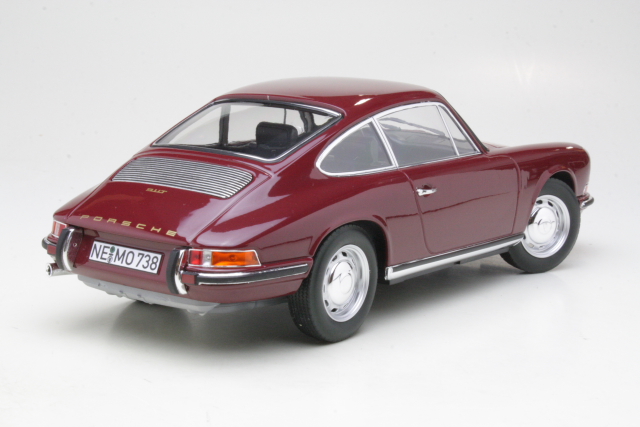 Porsche 911T (901) 1969, tummanpunainen - Sulje napsauttamalla kuva