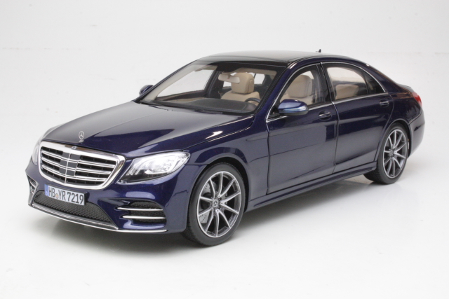 Mercedes S-Class AMG-Line 2018, tummansininen
