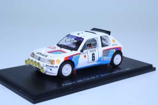 Peugeot 205 T16, Monte Carlo 1985, T.Salonen, no.6