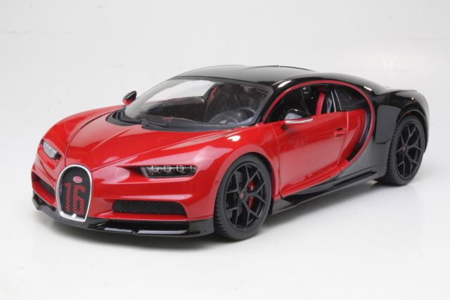 Bugatti Chiron Sport 2016 "16", punainen/musta - Sulje napsauttamalla kuva